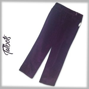 TALBOTS Purple Corduroy Pants  – 14